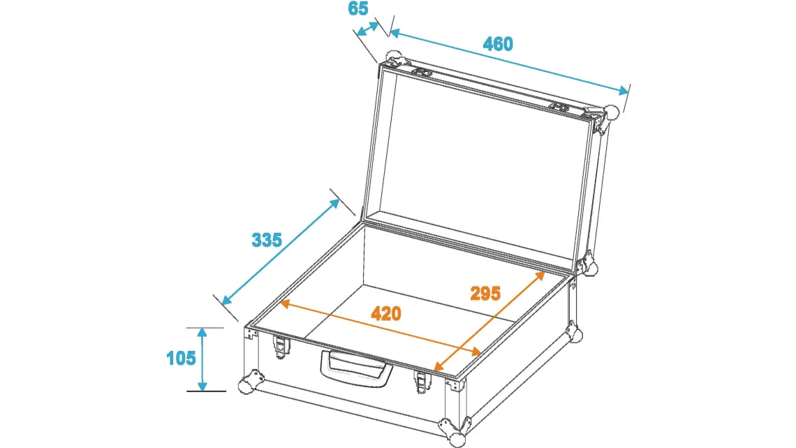 Roadinger Universal-Koffer-Case FOAM, schwarz