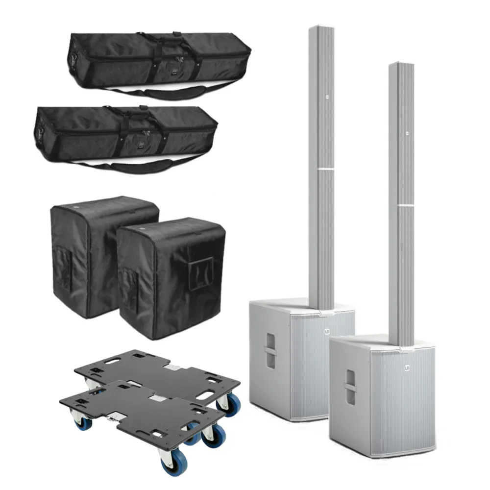 LD Systems Maui 44 G2 Stereo Bundle Set weiss mit T&R