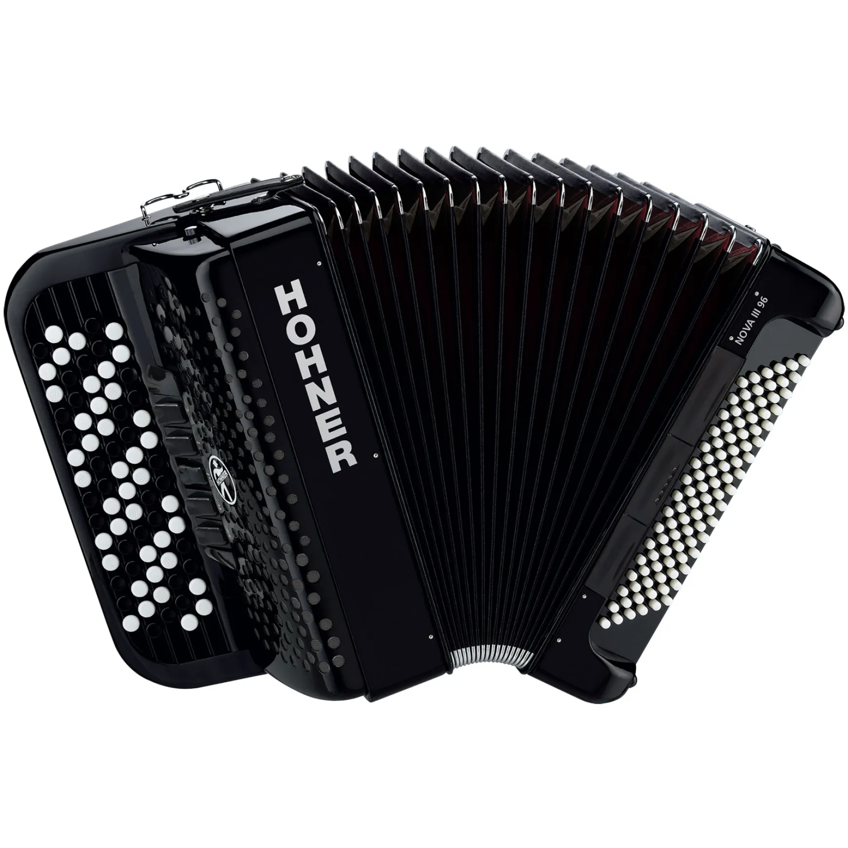 Hohner Knopfakkordeon NOVA III 96 schwarz C-Griff