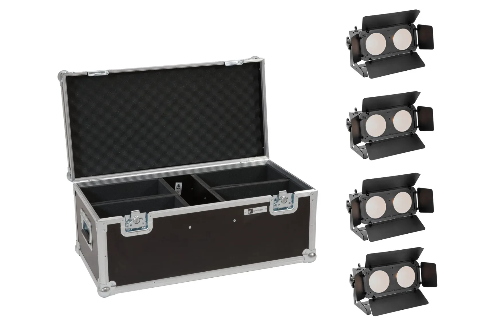 Eurolite Set 4x LED CBB-2 WW/CW Fairlight + Case