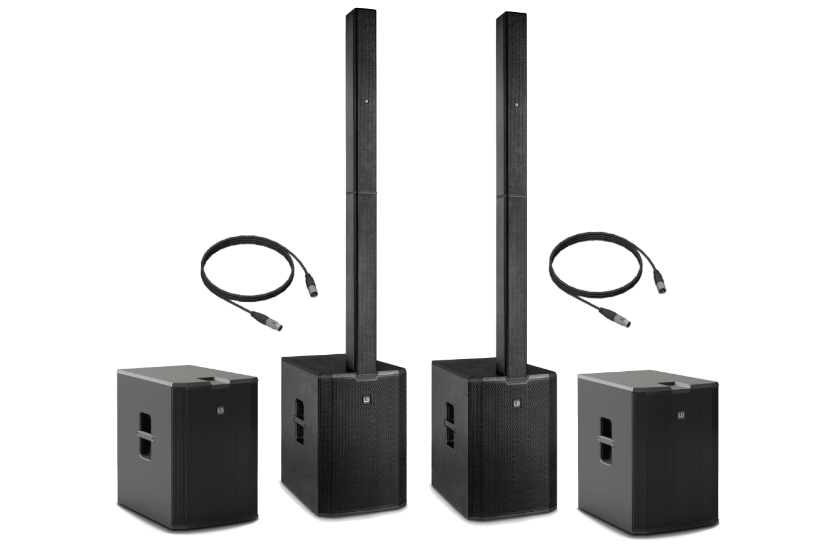 LD Systems MAUI 44 G2 Power Bundle Set schwarz