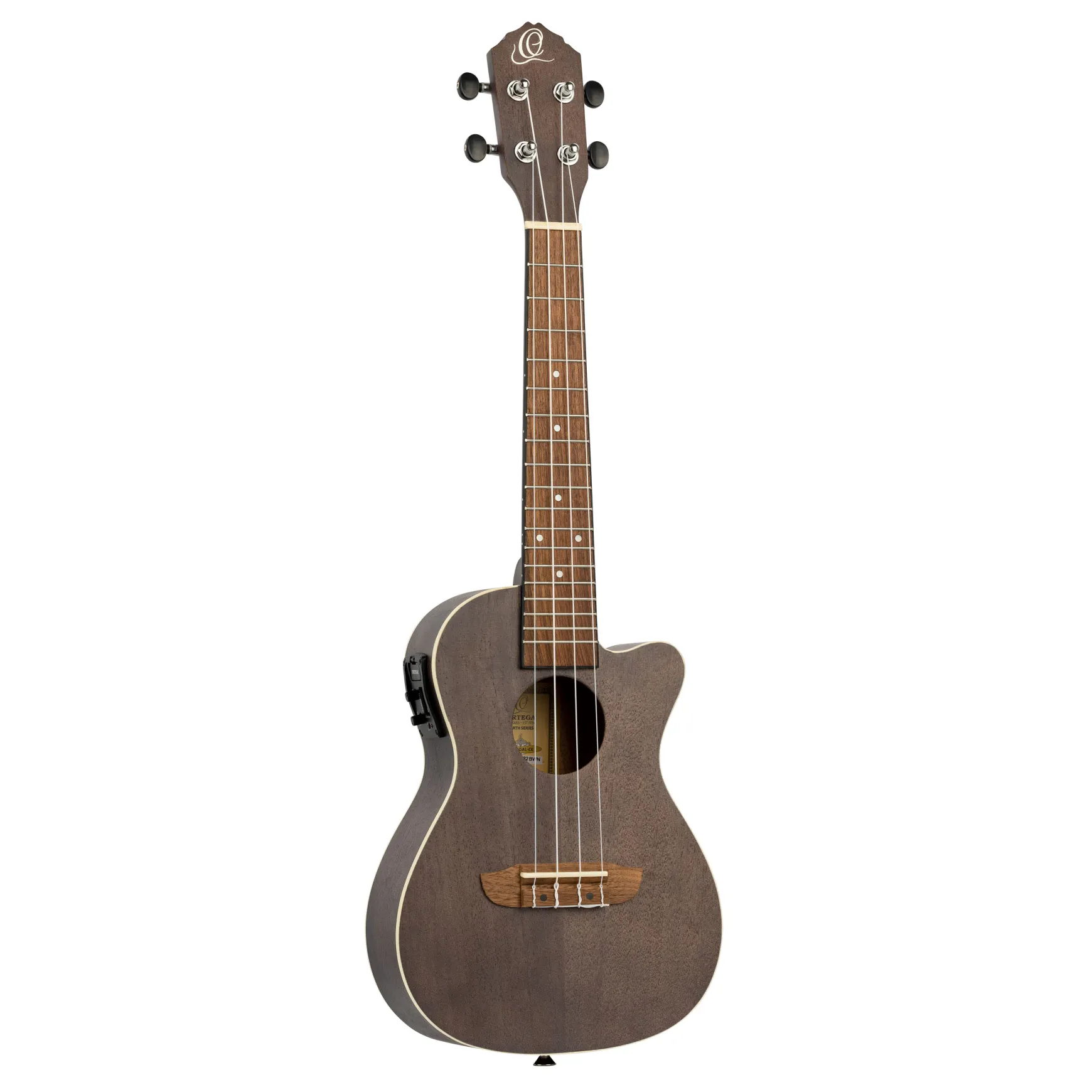 Ortega Earth Serie Konzert-Ukulele coal black