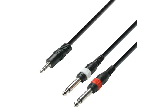 Adam Hall 3 m Stereo Miniklinke/ 2xKlinke