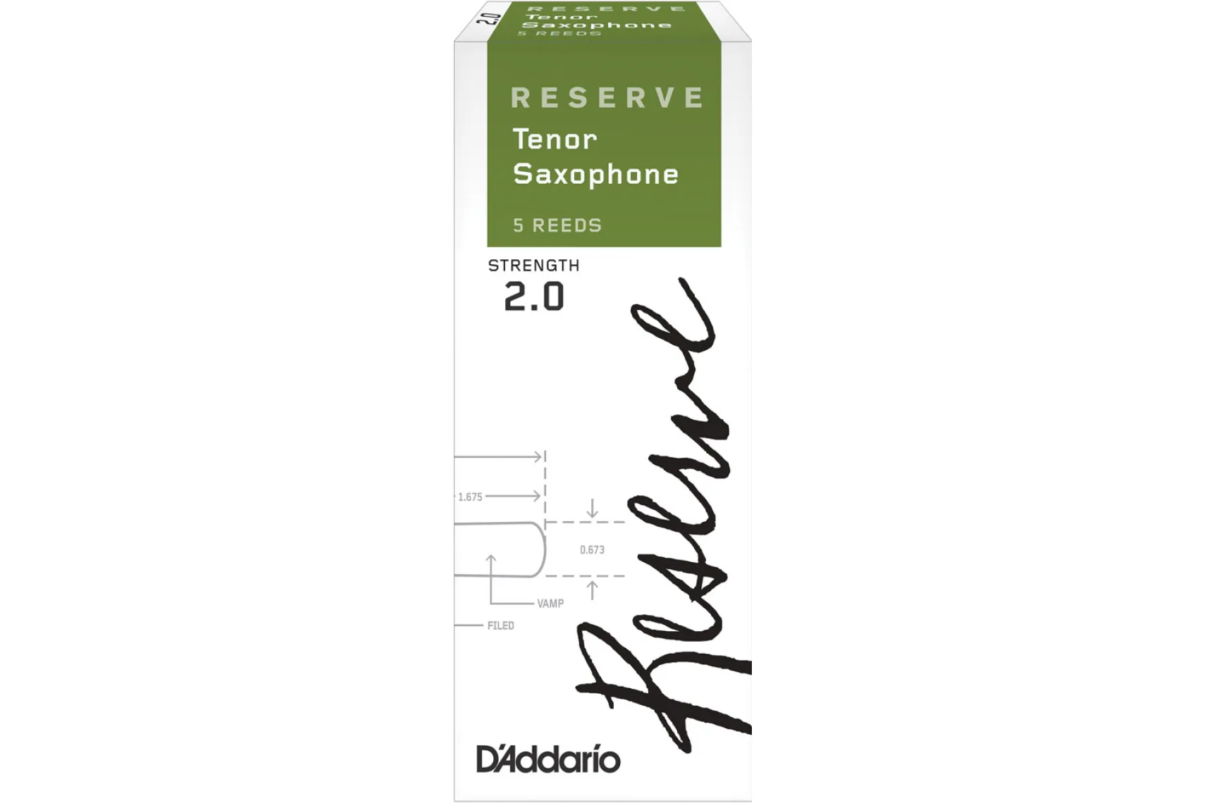 Daddario Woodwinds DKR0520 Reserve Tenor Sax 2,0