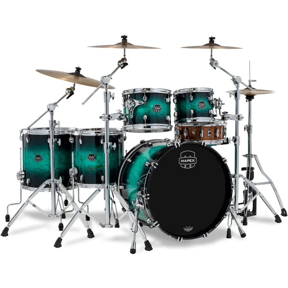 Mapex Saturn VI Studioease Shellset Marine Teal Burst