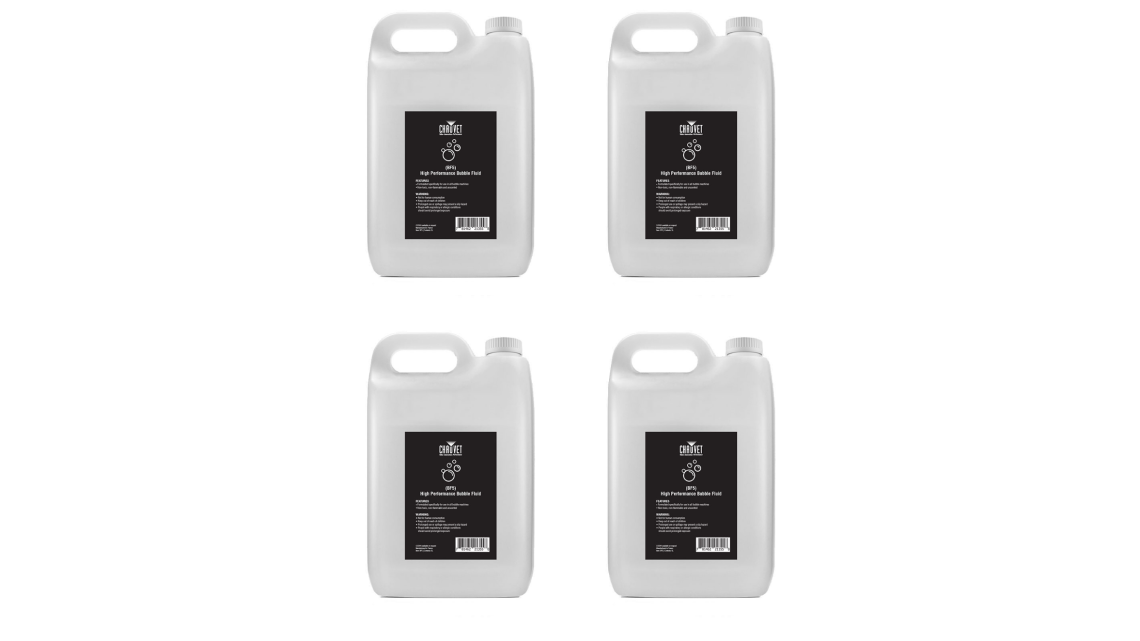 Chauvet DJ High Performance Bubble Fluid 4 x 5 Liter