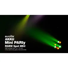 Eurolite Set 4x AKKU Mini PARty RGBW Spot MK2 + Tasche