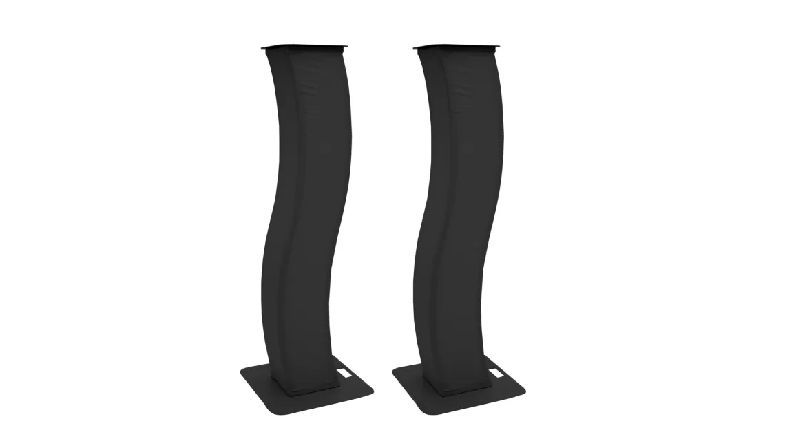 Eurolite 2x Stage Stand 150cm geschwungen+Cover &Tasche
