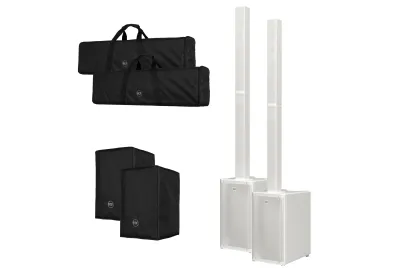 RCF EVOX J11 Stereo Bundle Set weiß mit Taschen