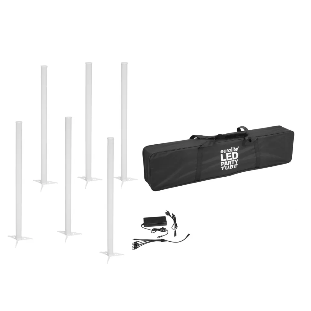 Eurolite 6x AKKU LED Party Tube IR+Ladenetzteil+Softbag