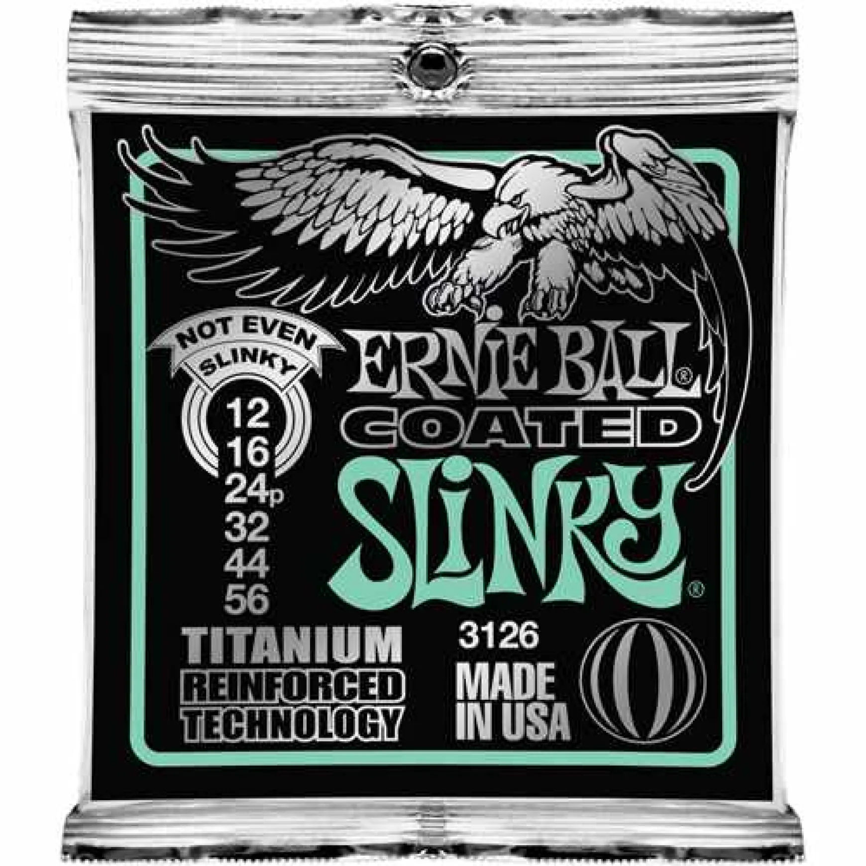 Ernie Ball EB3126 Coated Titanium RPS Not Even Slinky