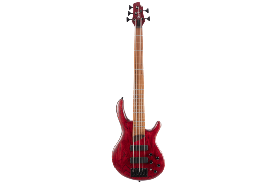 CORT B5 Element E-Bass Open Pore Burgundy Red 5-Saiter