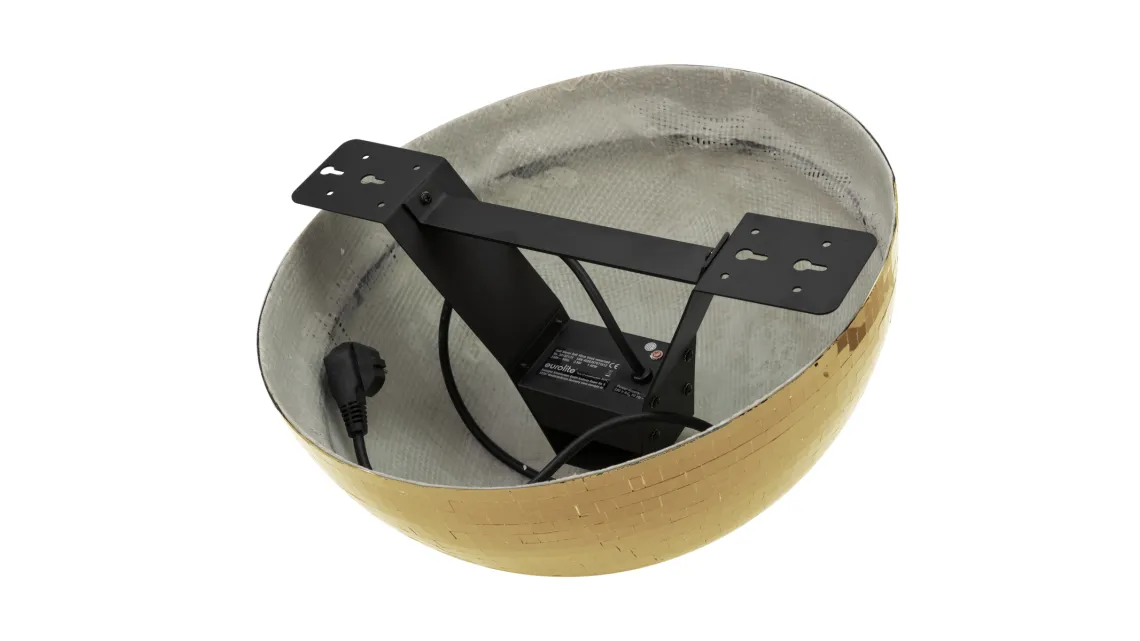 Eurolite Spiegel-Halbkugel 50cm gold motorisiert