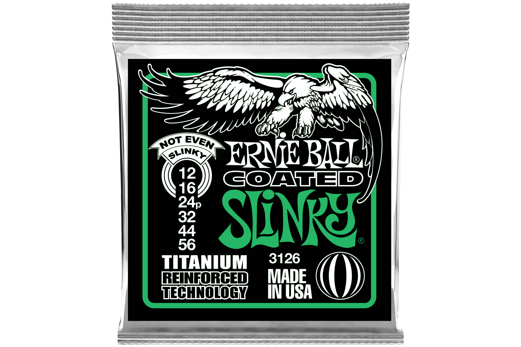 Ernie Ball EB3126 Coated Titanium RPS Not Even Slinky