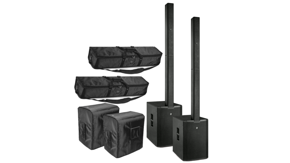 LD Systems MAUI 44 G2 Stereo Bundle Set schwarz mit Taschen