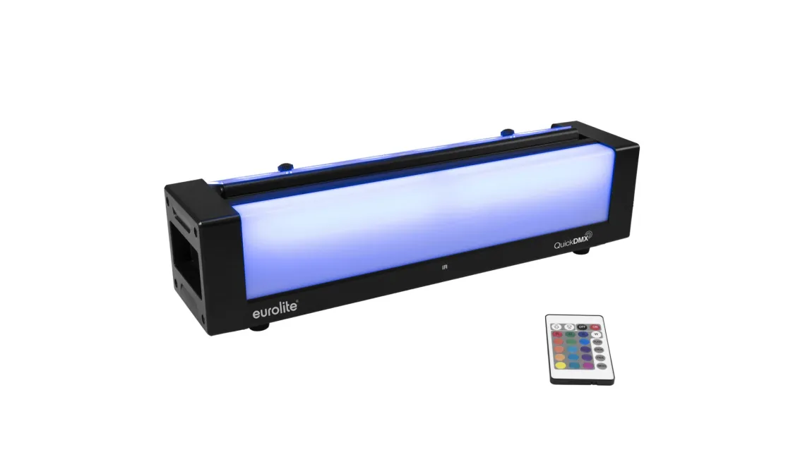 Eurolite Set AKKU 2x Flat Light 3 sw + Bar-6 + Ständer
