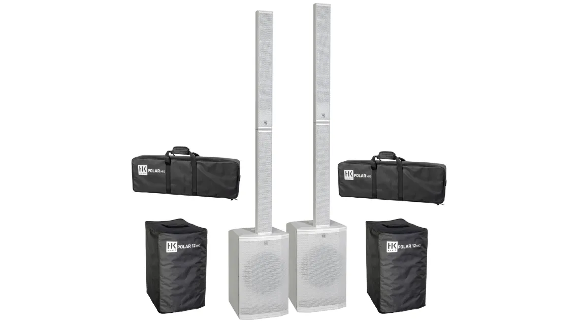 HK Audio Polar 12 MK2 Stereo Bundle Set weiß