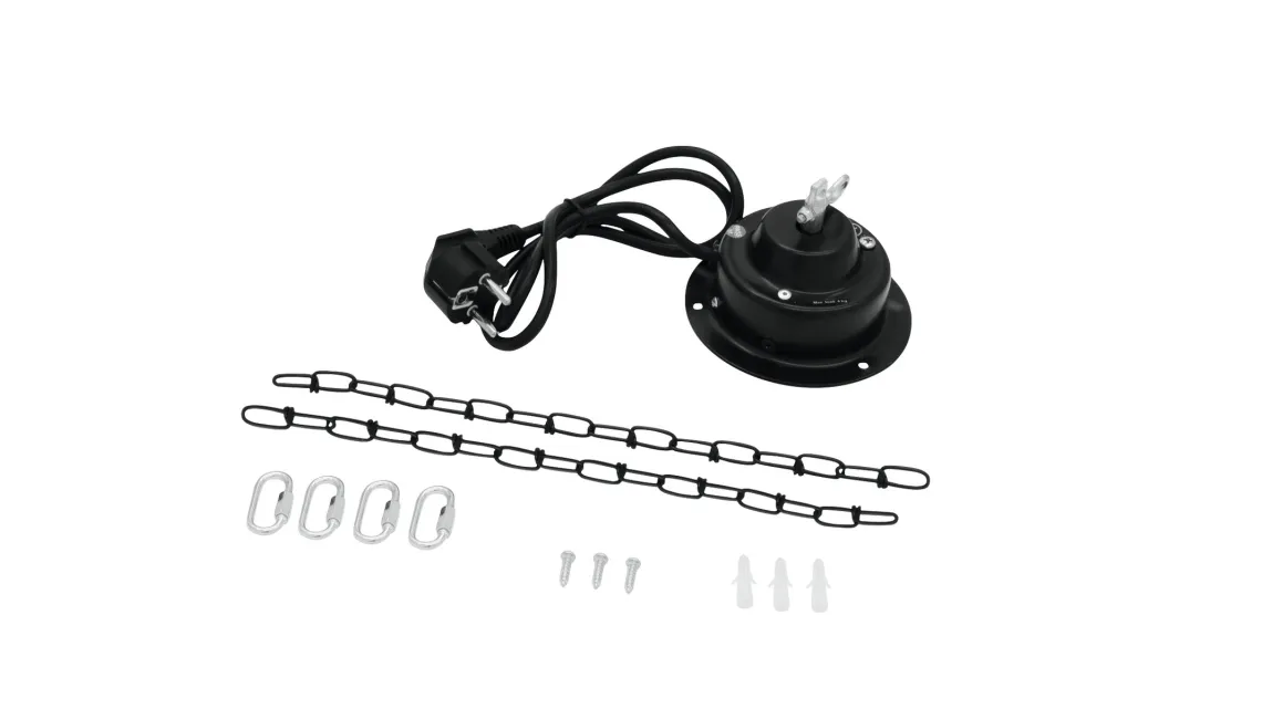 Eurolite Set Spiegelkugel 30cm mit Motor + LED PST-5 QCL Spot sw 