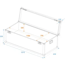 Roadinger Universal-Transport-Case 120x40cm