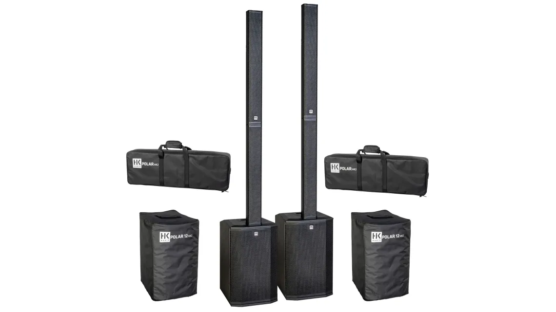 HK Audio Polar 12 MK2 Stereo Bundle Set schwarz