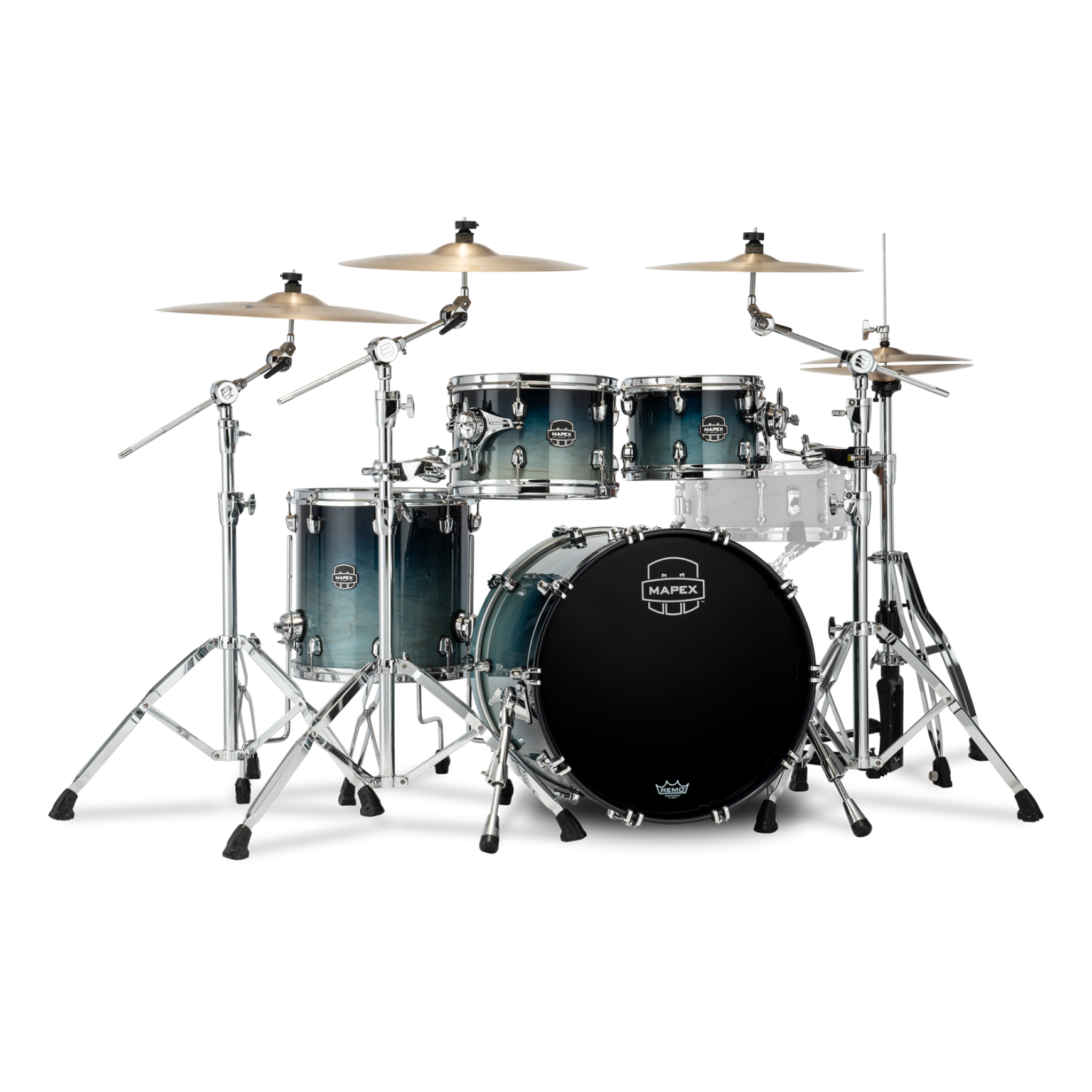Mapex Saturn Fusion Shellset Teal Blue Fade RJ