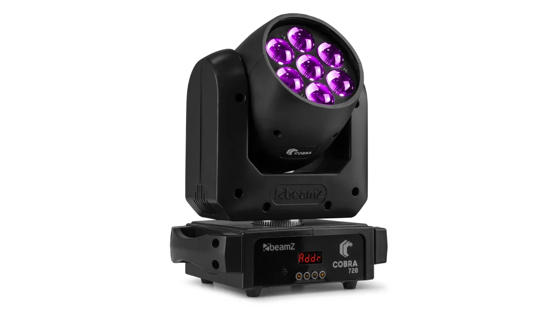 beamZ COBRA 720 Wash Moving Head 7x 20W mit Zoom