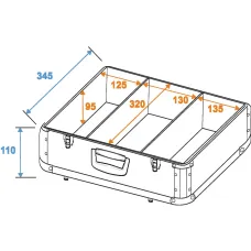 Roadinger CD-Case ALU Digital-Booking abgerundet rt
