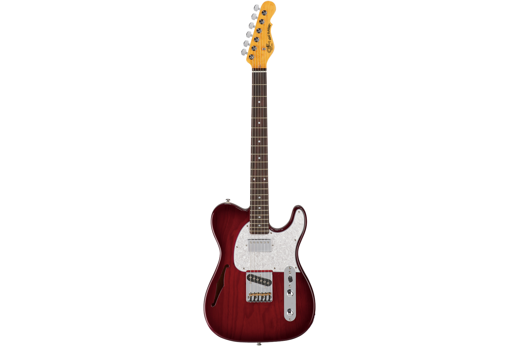 G&L Tribute Asat Classic Bluesboy Semi Hollow Redburst