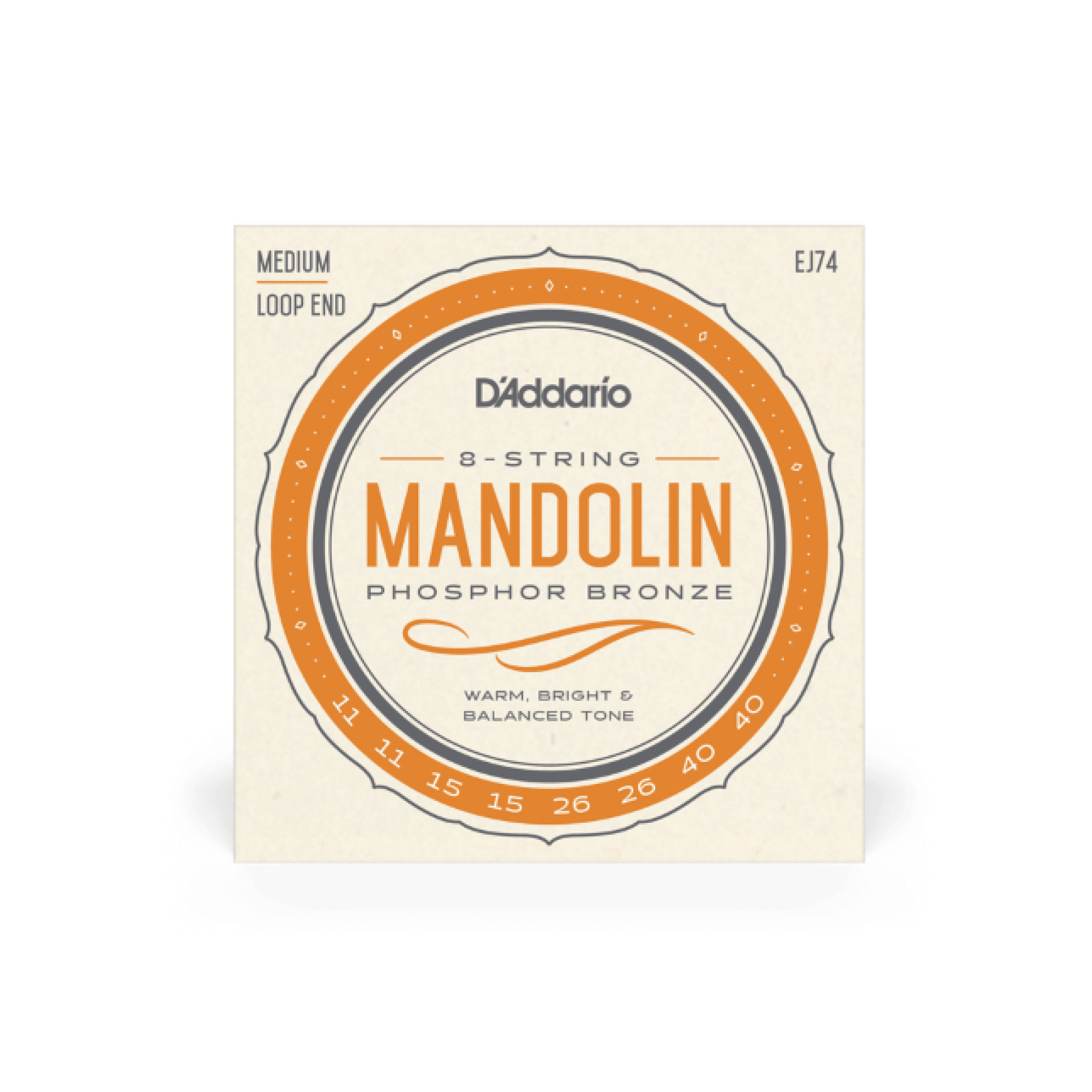 Daddario EJ74 Mandolinen Saiten Phosphor Bronze