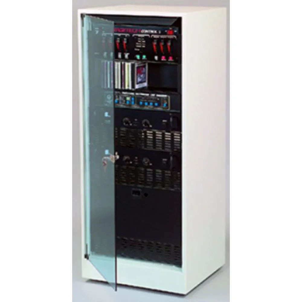 Gäng Studiorack Standard 14HE, Glastüre, Tiefe 550 mm