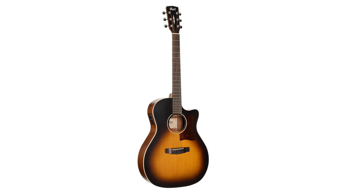 CORT GA1E Westerngitarre Open Pore Sunburst Preamp