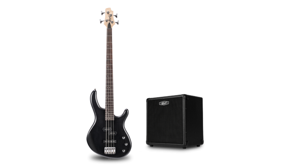 Cort Action Bass Open Pore Black mit Bass Combo