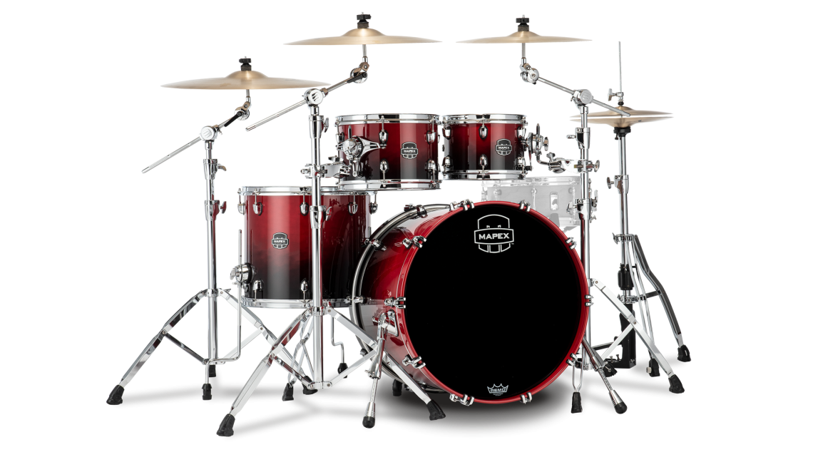 Mapex Saturn Stage Shellset Scarlet Fade RQ