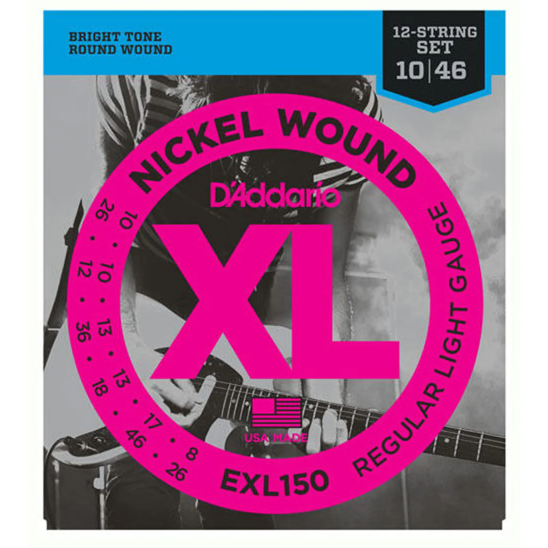 Daddario EXL150 Saitensatz für 12-Saiter E-Gitarre