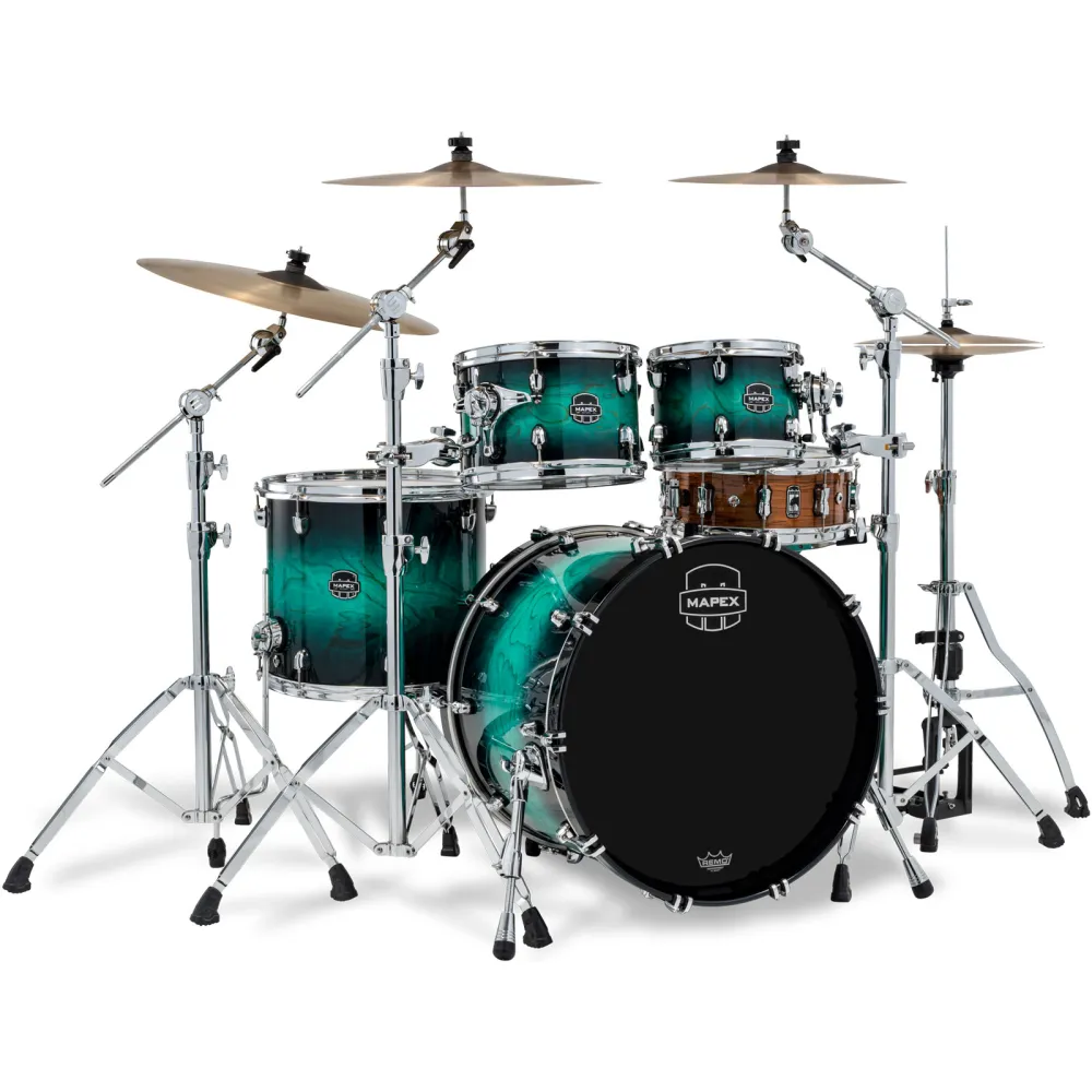 Mapex Saturn VI Stage Shellset Marine Teal Burst