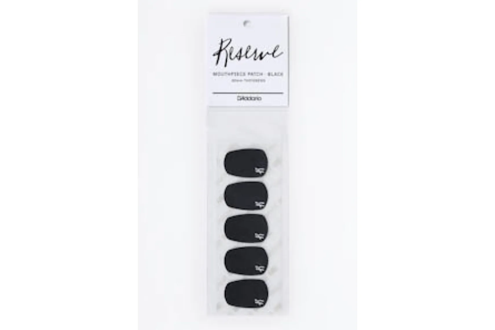 Rico RMP01B Reserve Mouthpiece Patch, Black, 5-Pack