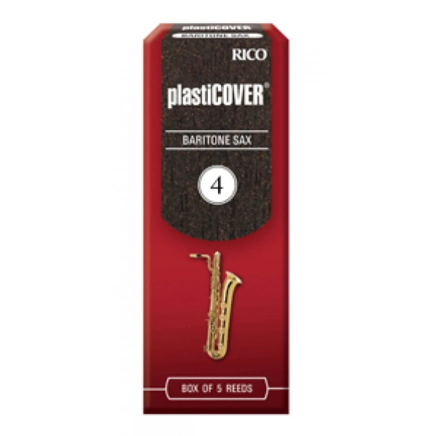 Rico Plasticover Bariton-Saxophon 4 5er Box RRP05BSX400