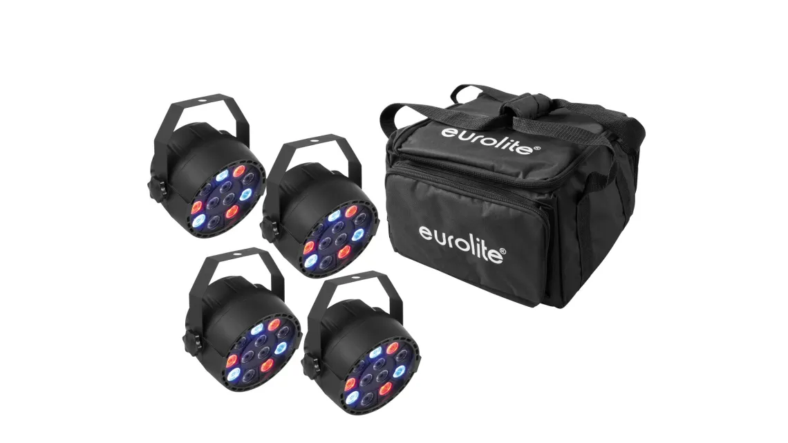 Eurolite Set 4x LED PARty Spot + Soft-Bag