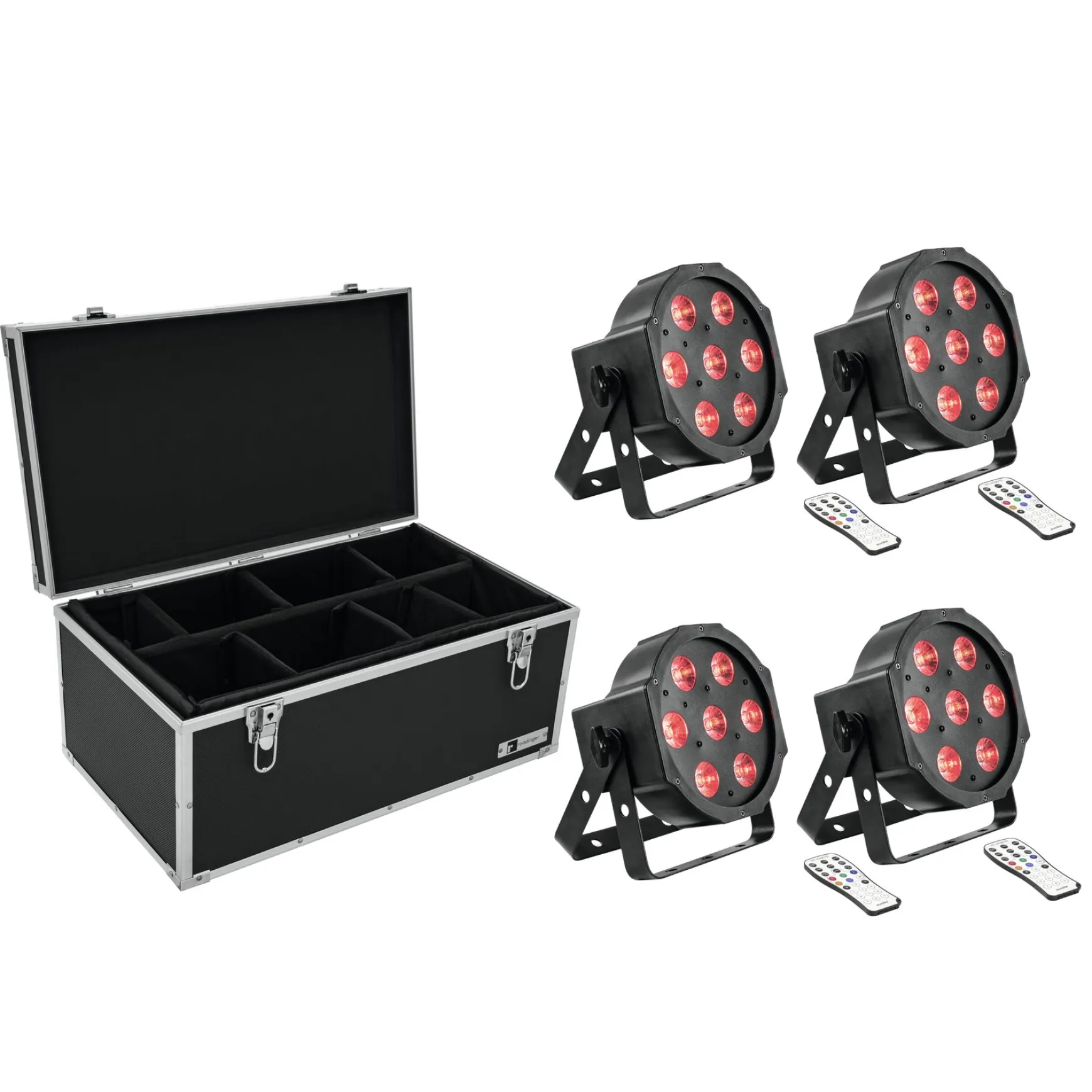 Eurolite Set 4x LED SLS-7 HCL Floor + Case TDV-1