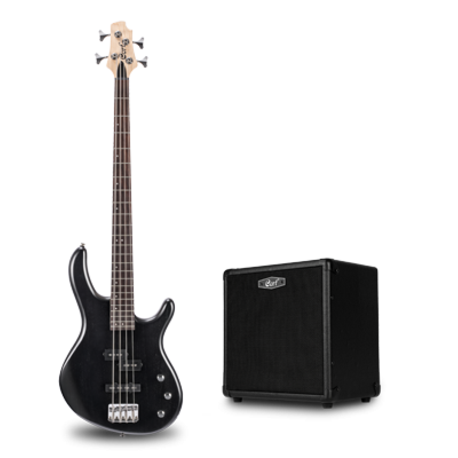 Cort Action Bass Open Pore Black mit Bass Combo