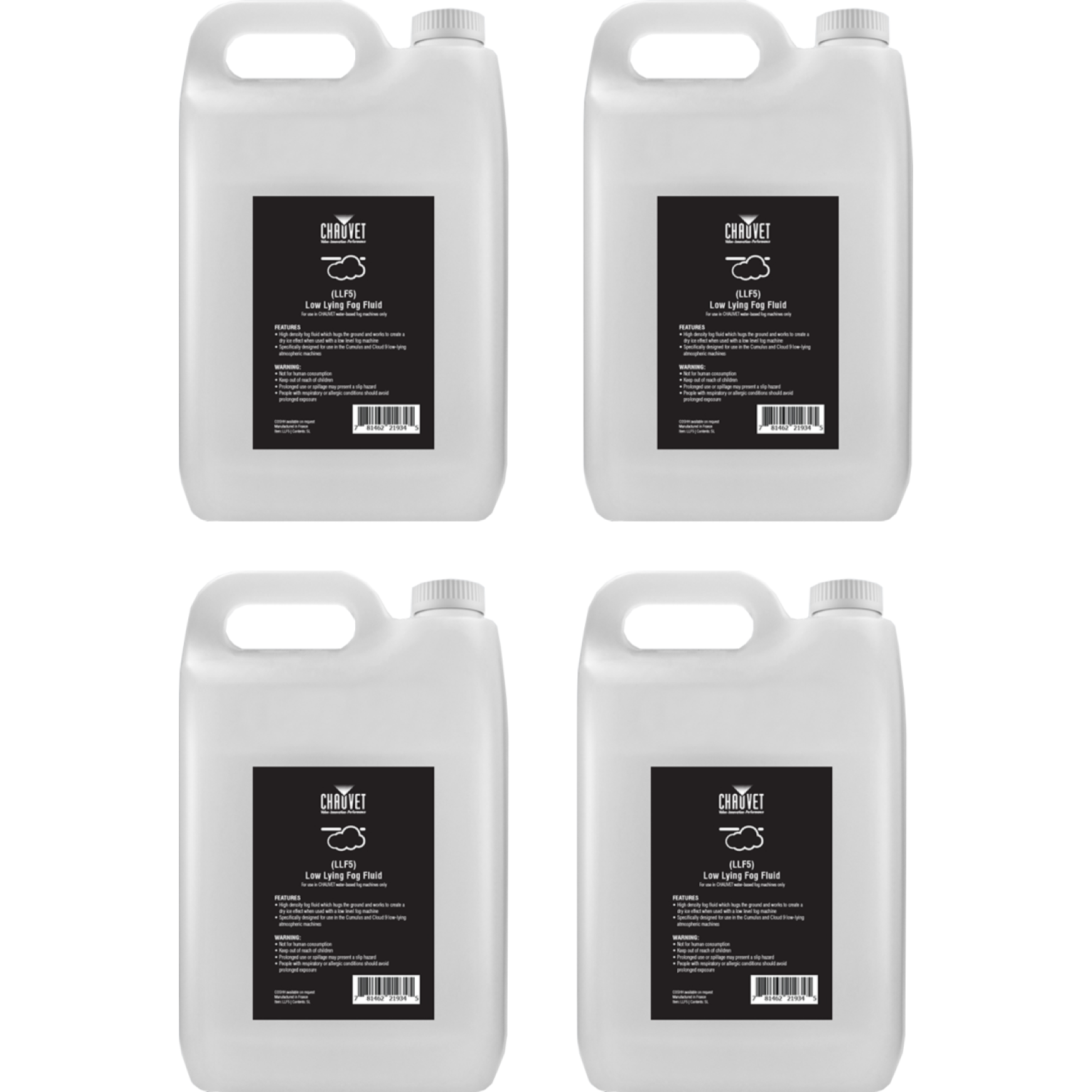 Chauvet DJ Low Lying Nebelfluid 4 x 5 Liter
