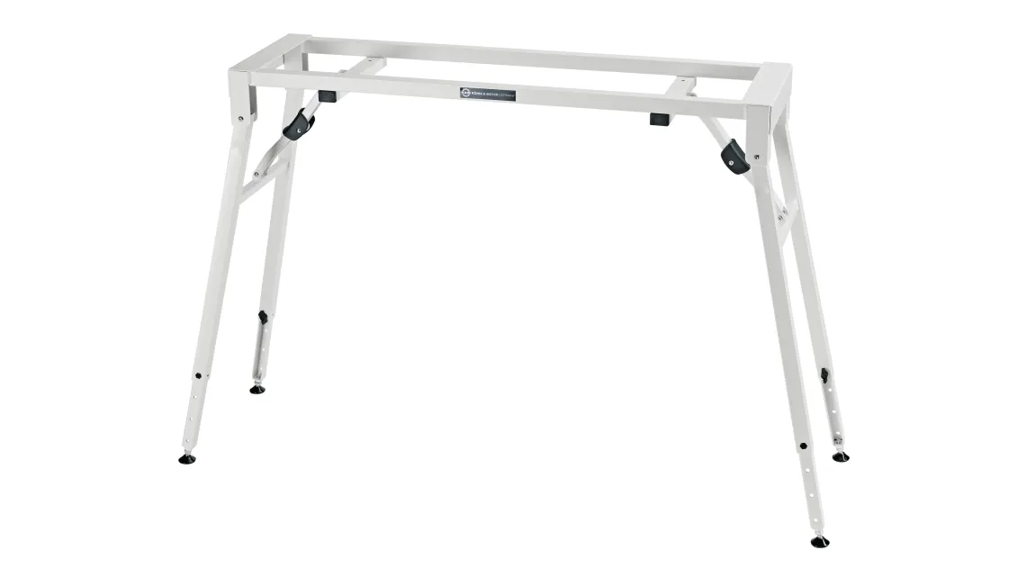 K&M 18953 Stagepiano-Klapptisch reinweiß