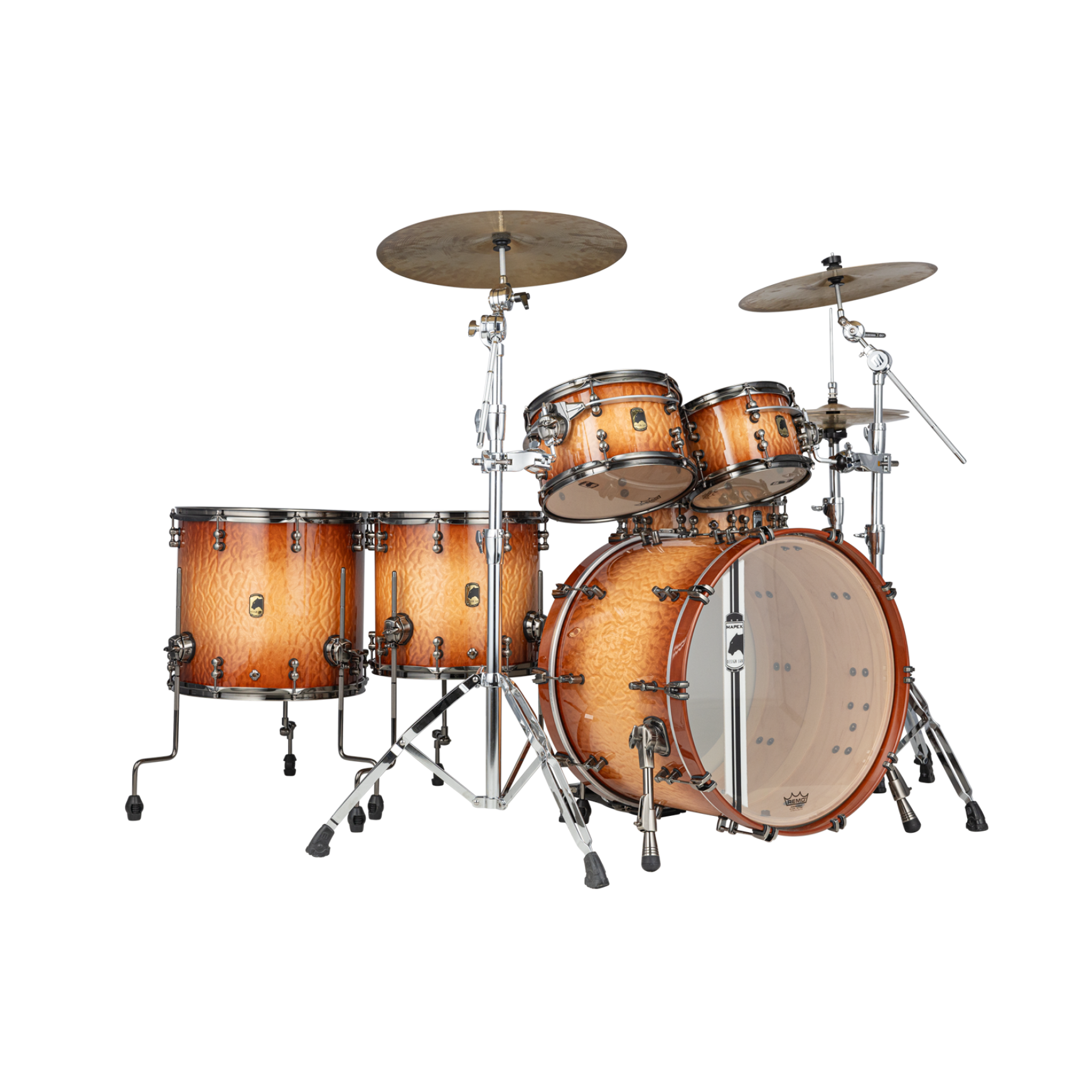 Mapex Black Panther Design Lab Versatus Peach Burl Burst