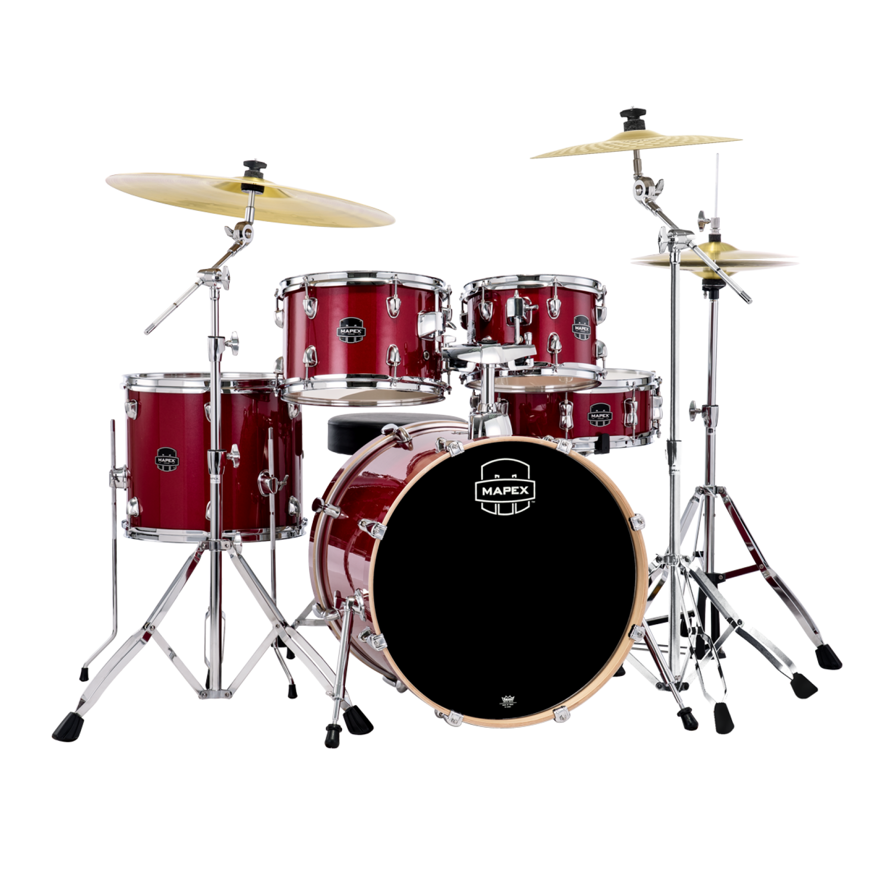 Mapex Venus Fusion Drumset Crimson Red Sparkle VM
