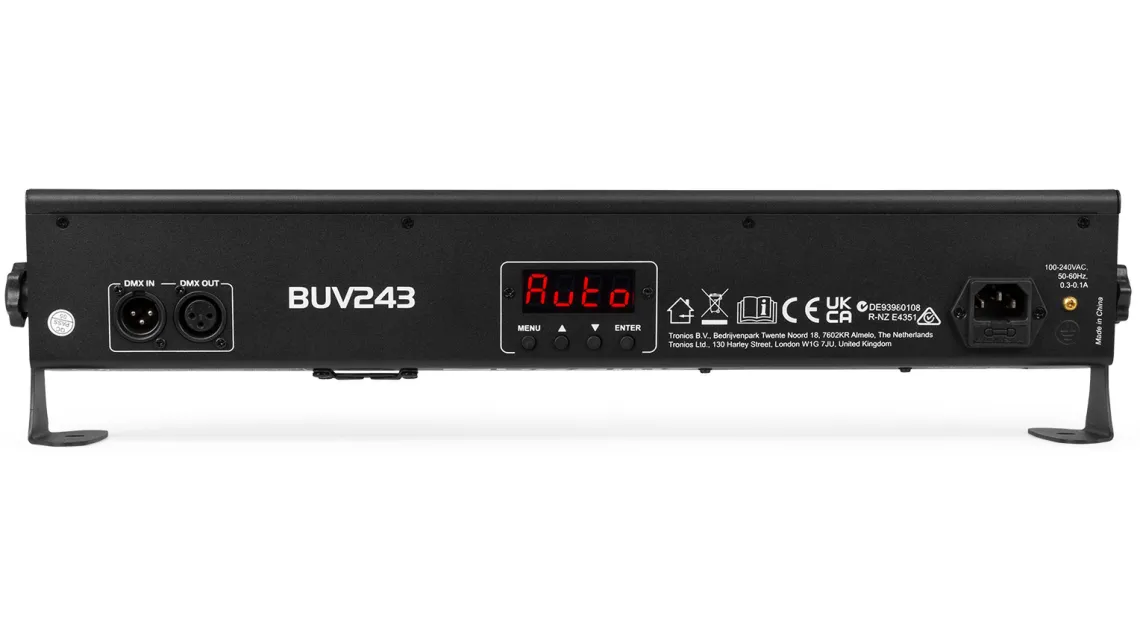 beamZ BUV243 UV Leiste mit DMX 2 x 12 LEDS