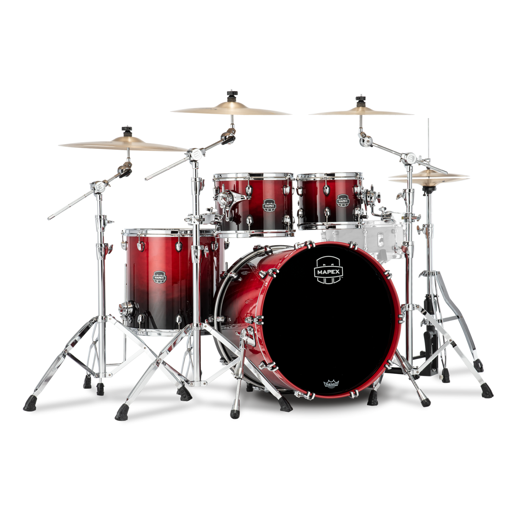 Mapex Saturn Rock Shellset Scarlet Fade RQ