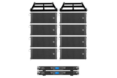 Wharfedale Pro WLA-210XP Line Array Base Bundle Set mit Amps