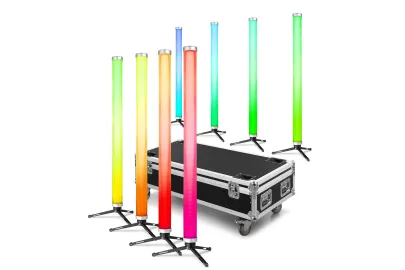 beamz Pro Kratos LED Tube70 Set RGBW für den Innen- und Außenbereich, 8er-Set