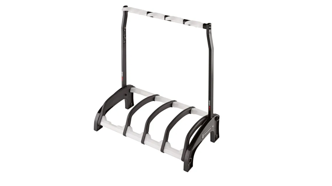 K&M 17534 4-fach Gitarrenständer Guardian 3+1 schwarz