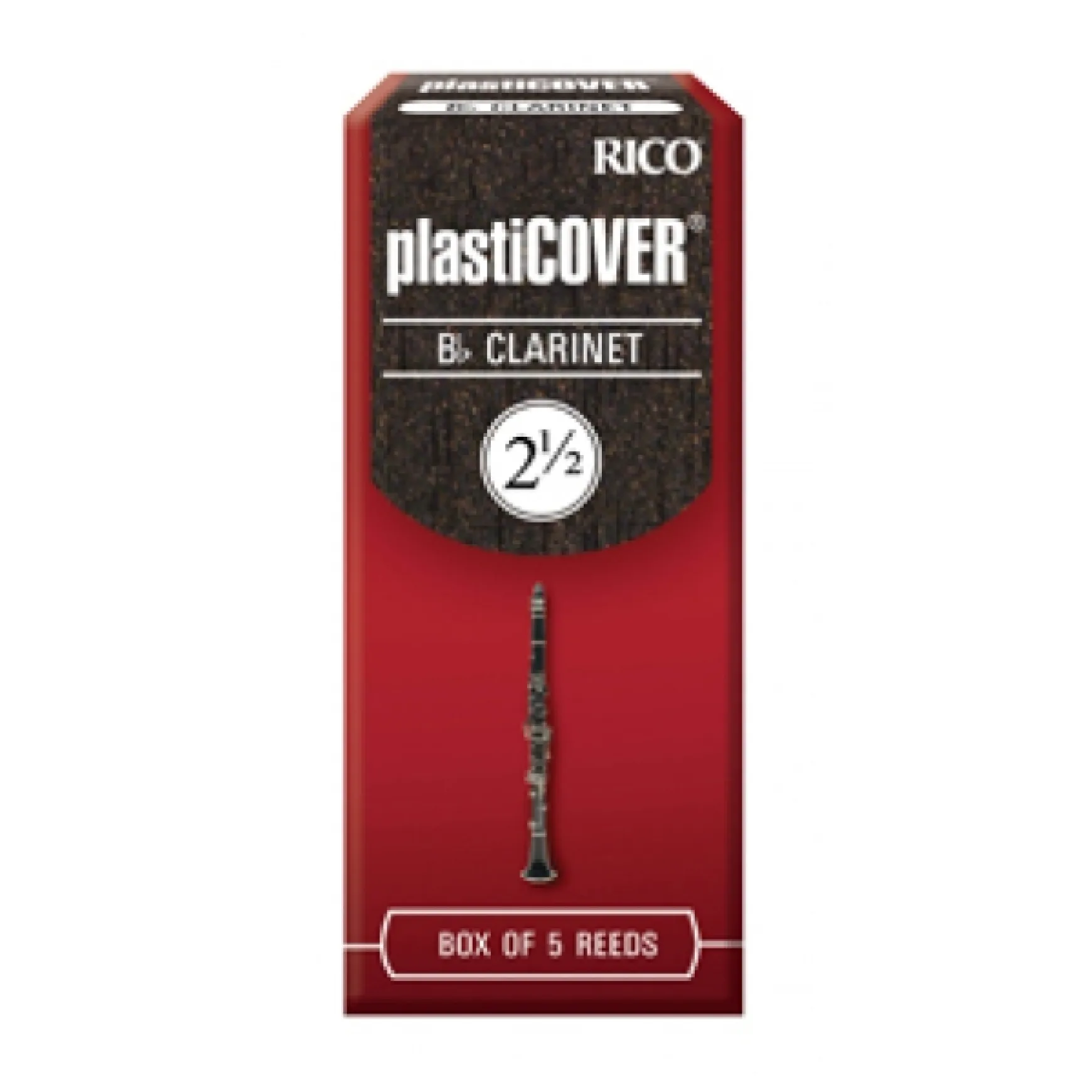 Rico Plasticover Bb-Klarinette 2,5 5er Box RRP05BCL250